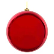 Weihnachtskugeln aus Kunststoff rot 10cm, 4 Stk.