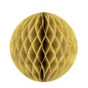 Wabenball aus Papier schwer entflammbar gold 35cm, 1 Stk.