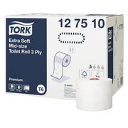 Tork Midi Toilettenpapier Premium T6 wei� 3-lagig, 27 Rollen je 70m
