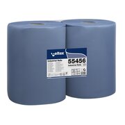 Celtex Putzpapier 2-lagig 36x36cm blau, 2 Rollen je 500 Blatt