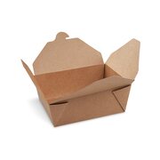 BIONATURE Food Boxen To GO S 700ml kraft PE 110x89x64mm fettdicht, 50 Stk.