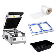 Siegelger�t WX-78600 - 700 Watt / 230 Volt inkl. 300 Suppen- Men�schalen, Siegelfolie und passendem Siegelrahmenahmen