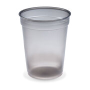 Mehrwegbecher Pfandbecher rauch-grau transparent PP Eichstrich 0,4l �95mm, 25 Stk.