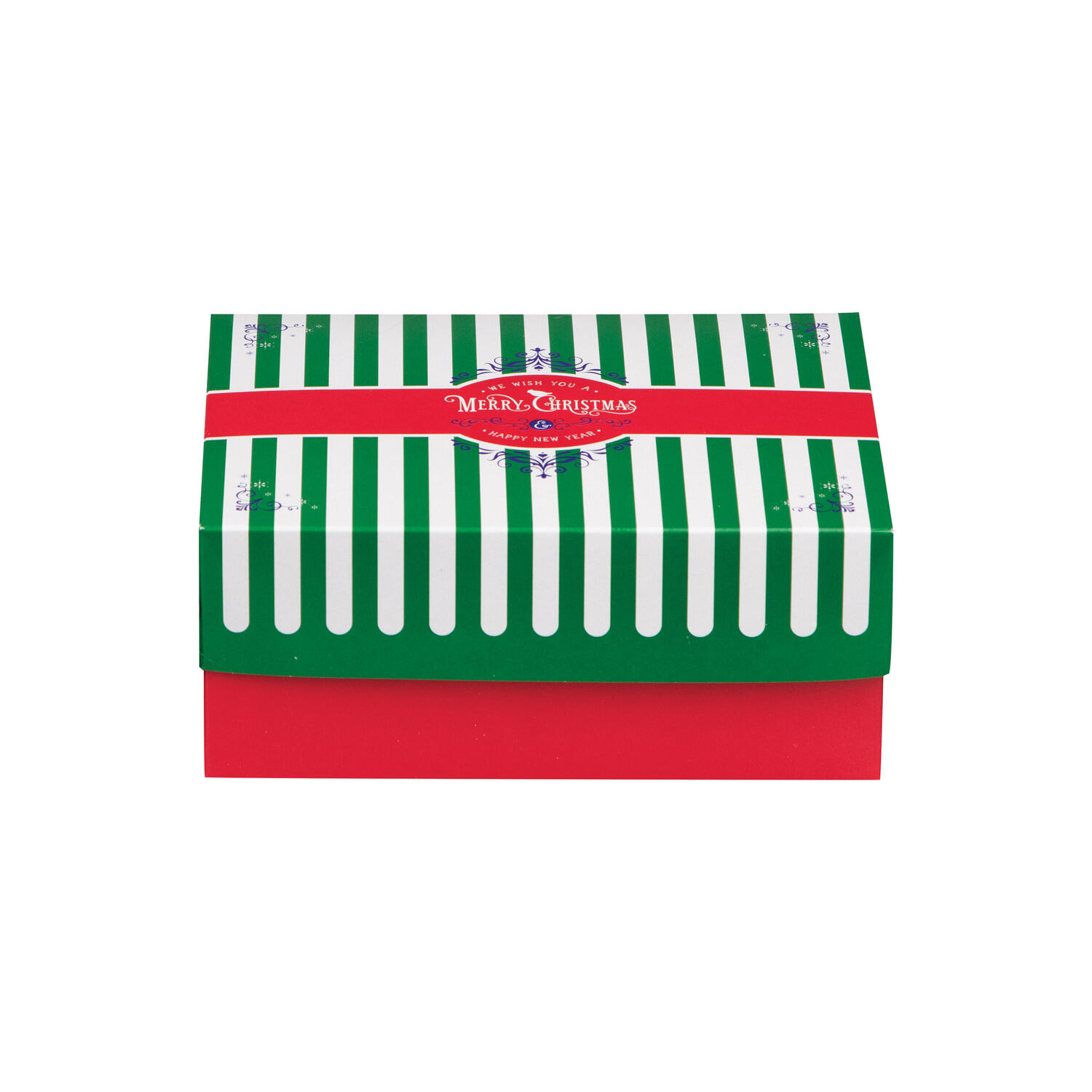 Keksbox Gebckkarton mit Alubeschichtung Weihnachten 220 x 220 x 80mm, 95 Stk.