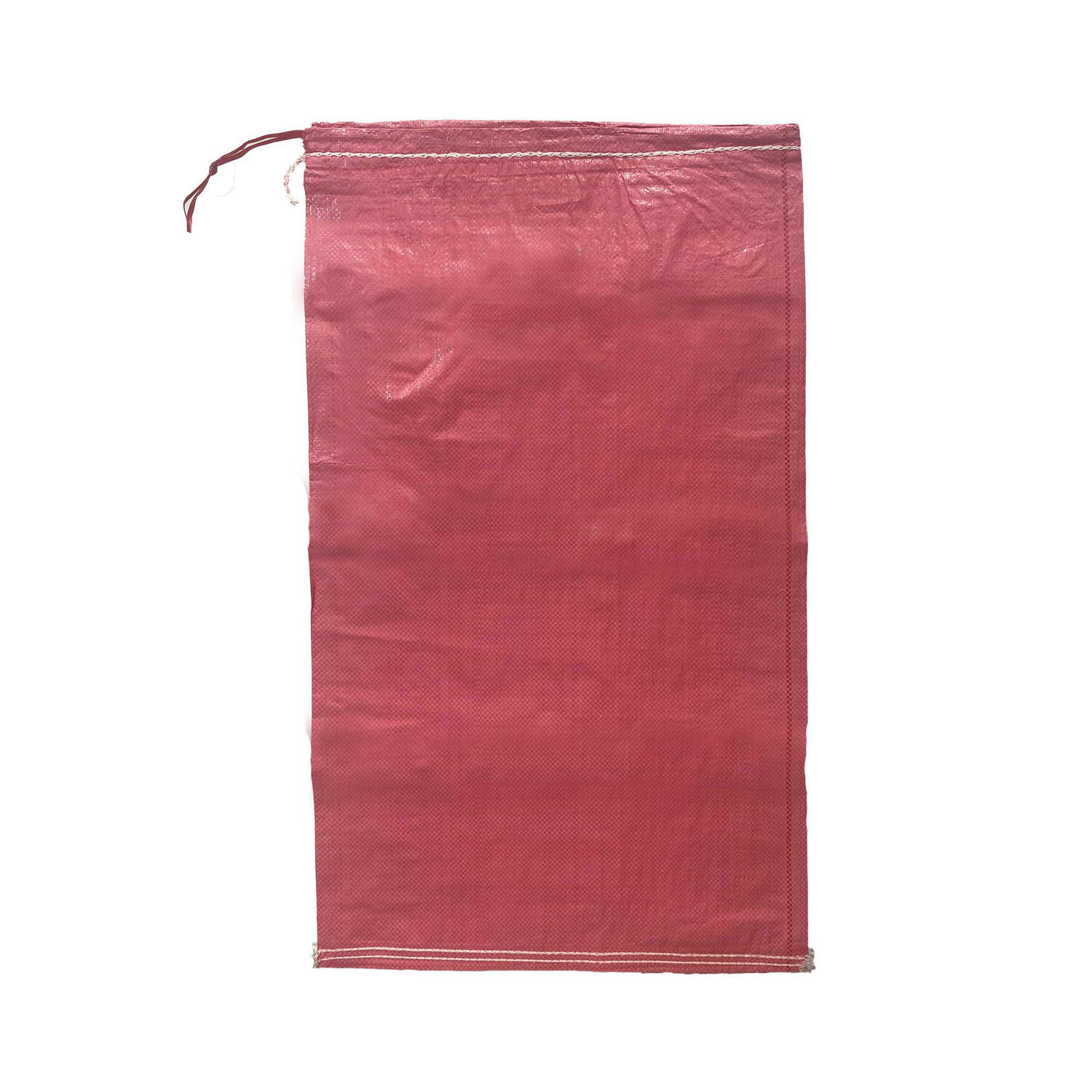 Schwerlastsack Gewebesack Hochwassersack Getreidesack Lagersack PP mit rotem Streifen, mit Band 500 x 800 mm 30 kg rosa