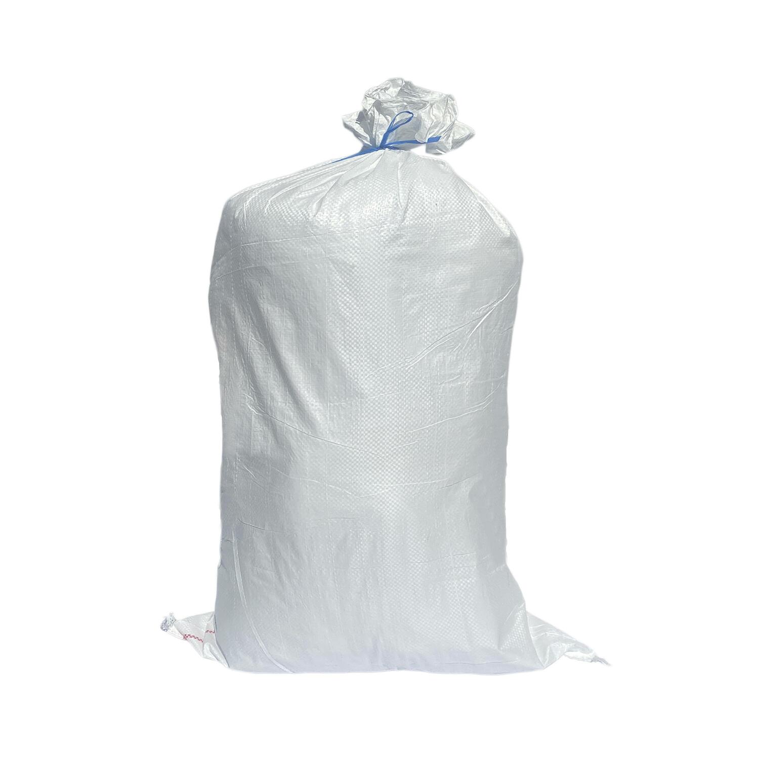 Schwerlastsack Gewebesack Hochwassersack Getreidesack Lagersack PP mit rotem Streifen 500 x 900 mm 30 kg weiss