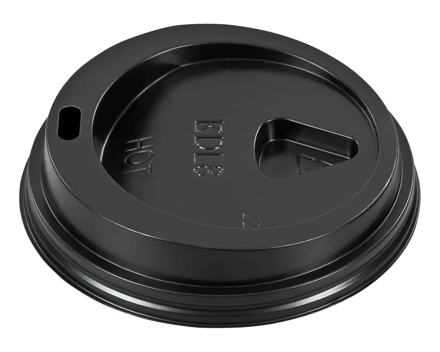 Domdeckel schwarz fr Pappbecher - Coffee to go - 200ml mit 80mm ,  75 Stk.