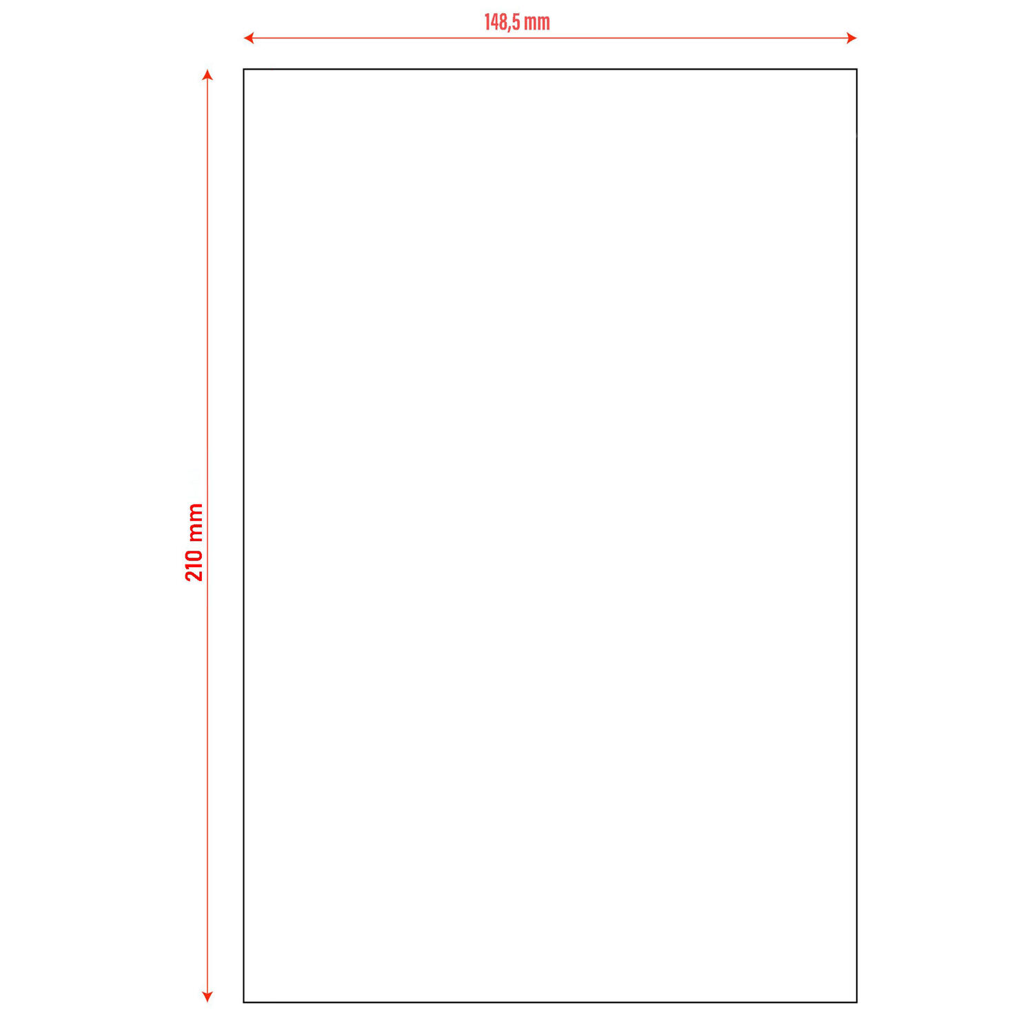 Etiketten Labels selbstklebend wei 210 x 148.5mm auf DIN A5 DHL Kleber 200 Stk.