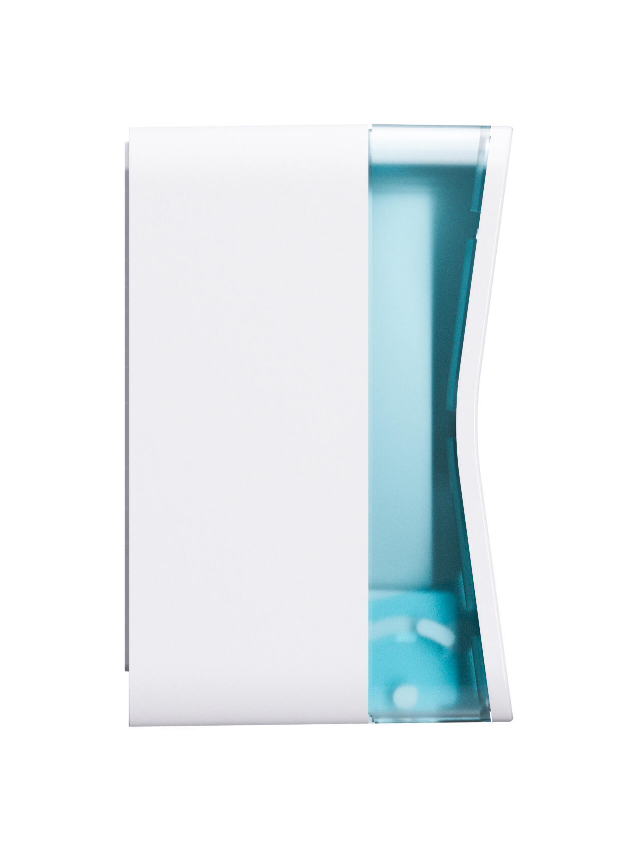 Satino Jumbo Doppelrollen-Toilettenpapierspender Centerfeed mit Innenabwicklung, CF2, wei�