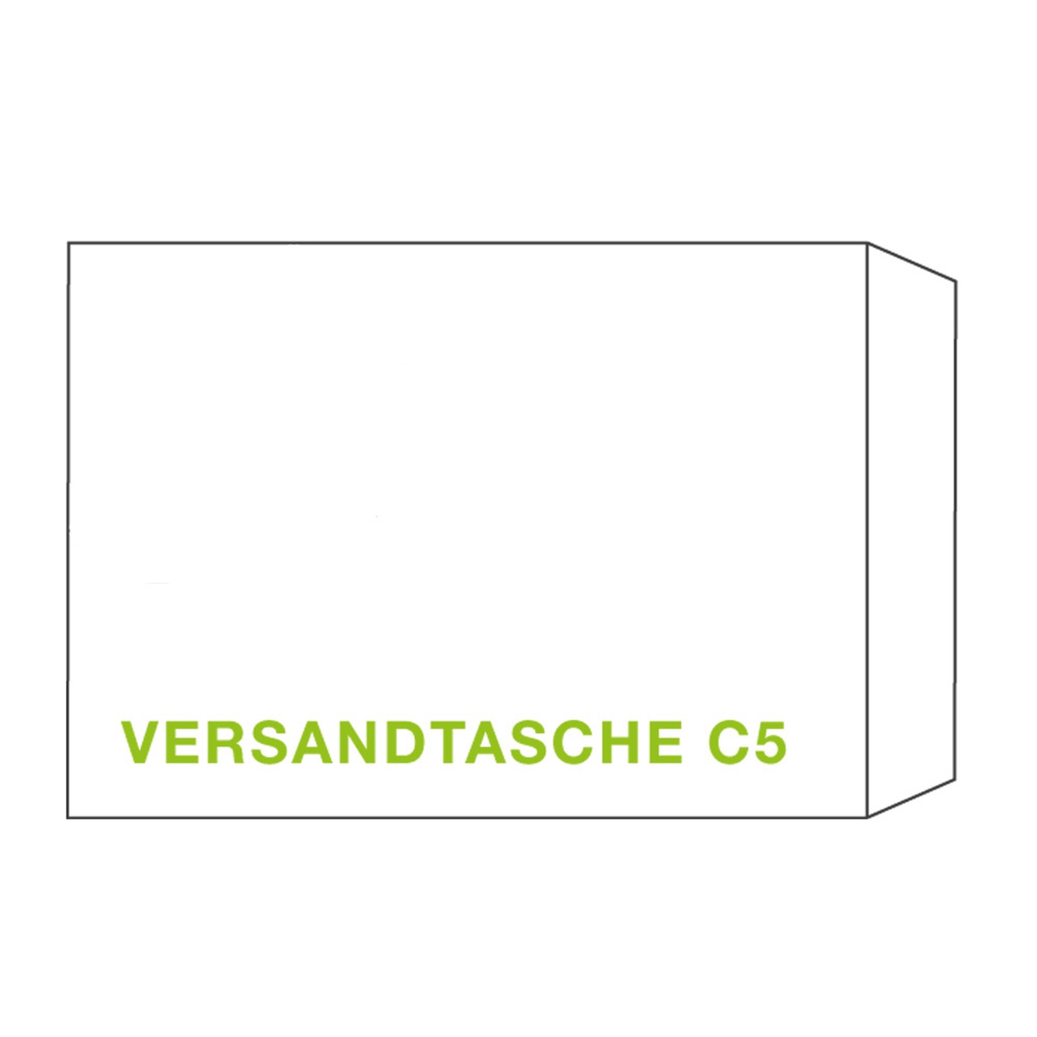 KI Versandtaschen C5T 162x229mm wei, 90 gr. Haftstreifen, 100 Stk.