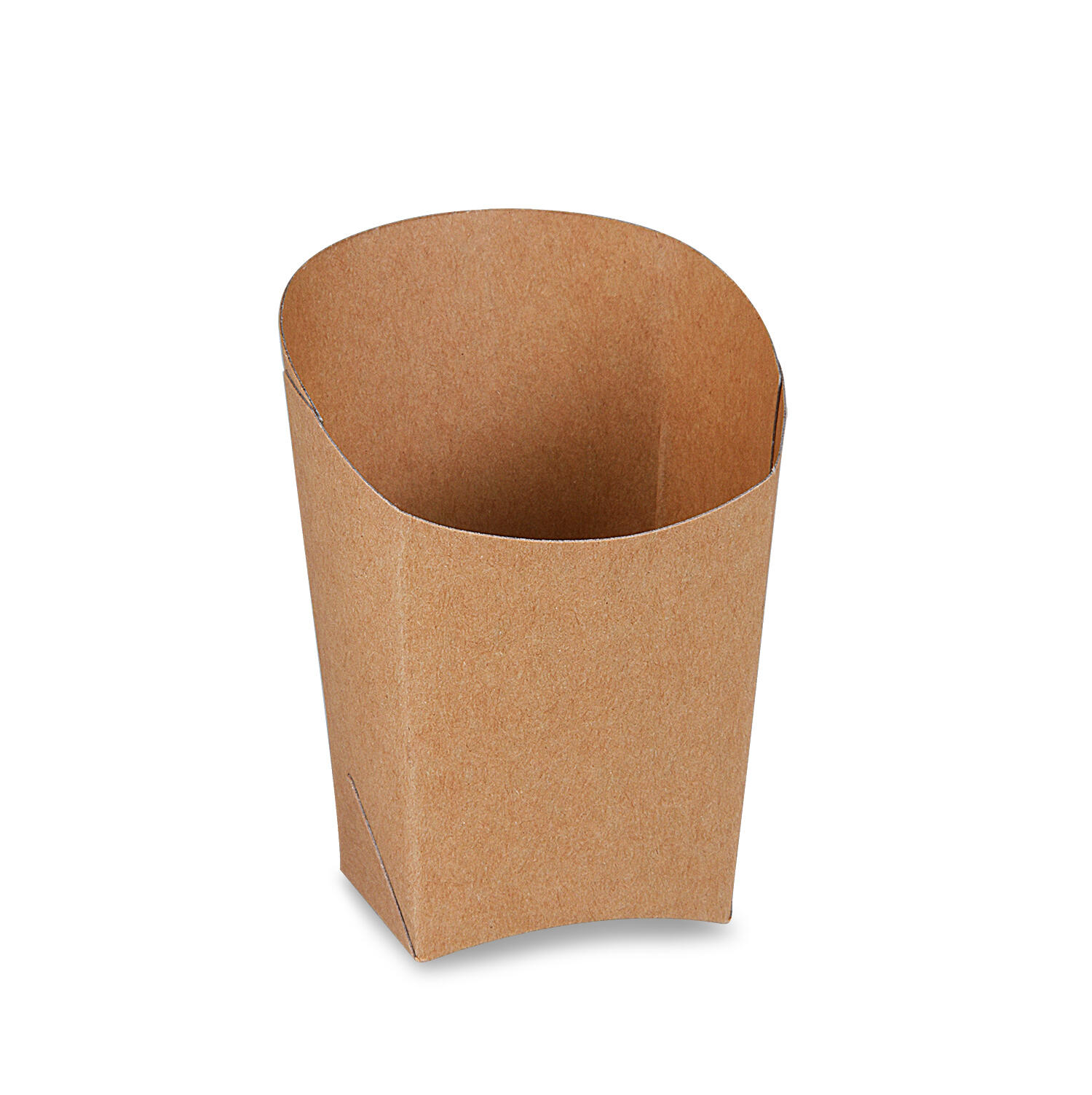 BIONATURE Wrapbecher kraft braun mit Fettbarriere Recycling 4x7,5x10cm, 50 Stk.