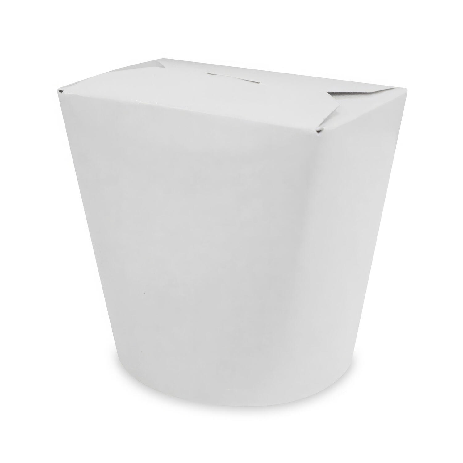 Food Box Take Away Box  80x73x100mm 500ml aus Vollpappe beschichtet wei, 50 Stk.