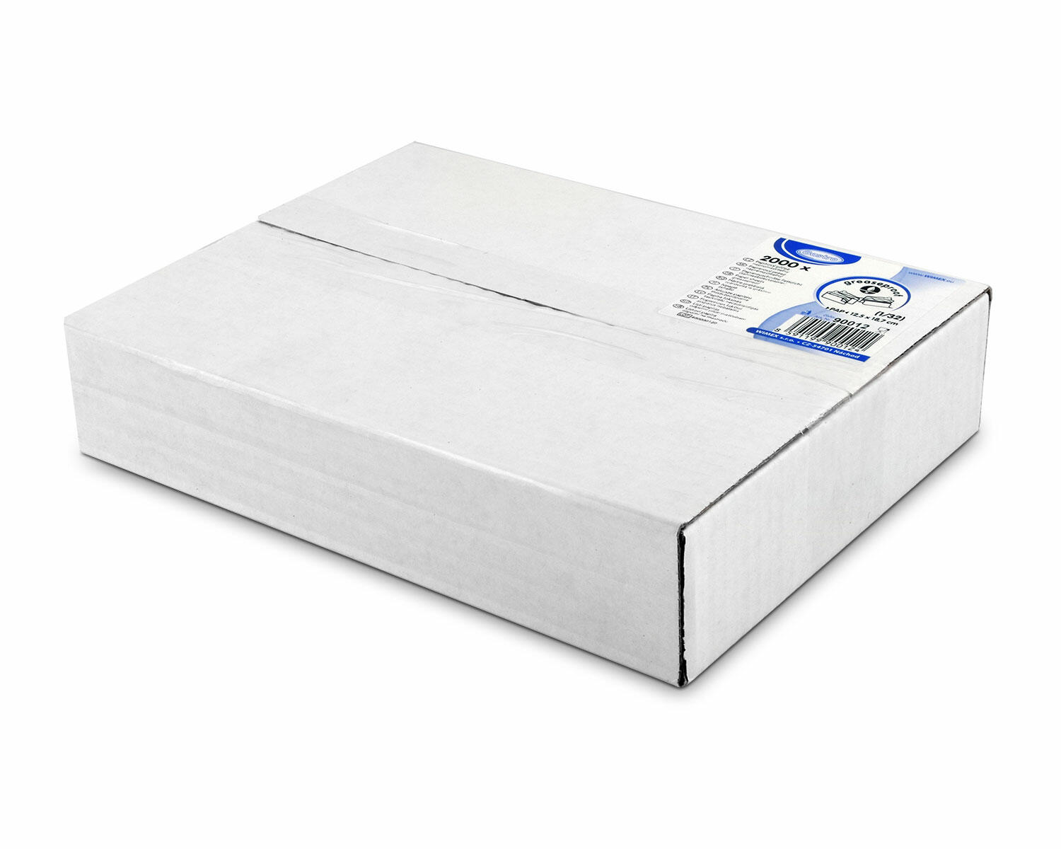 BIO Einschlagpapier Papierzuschnitt fettdicht 1/32 Bogen 12,5x18,7 cm 2000 Stk.