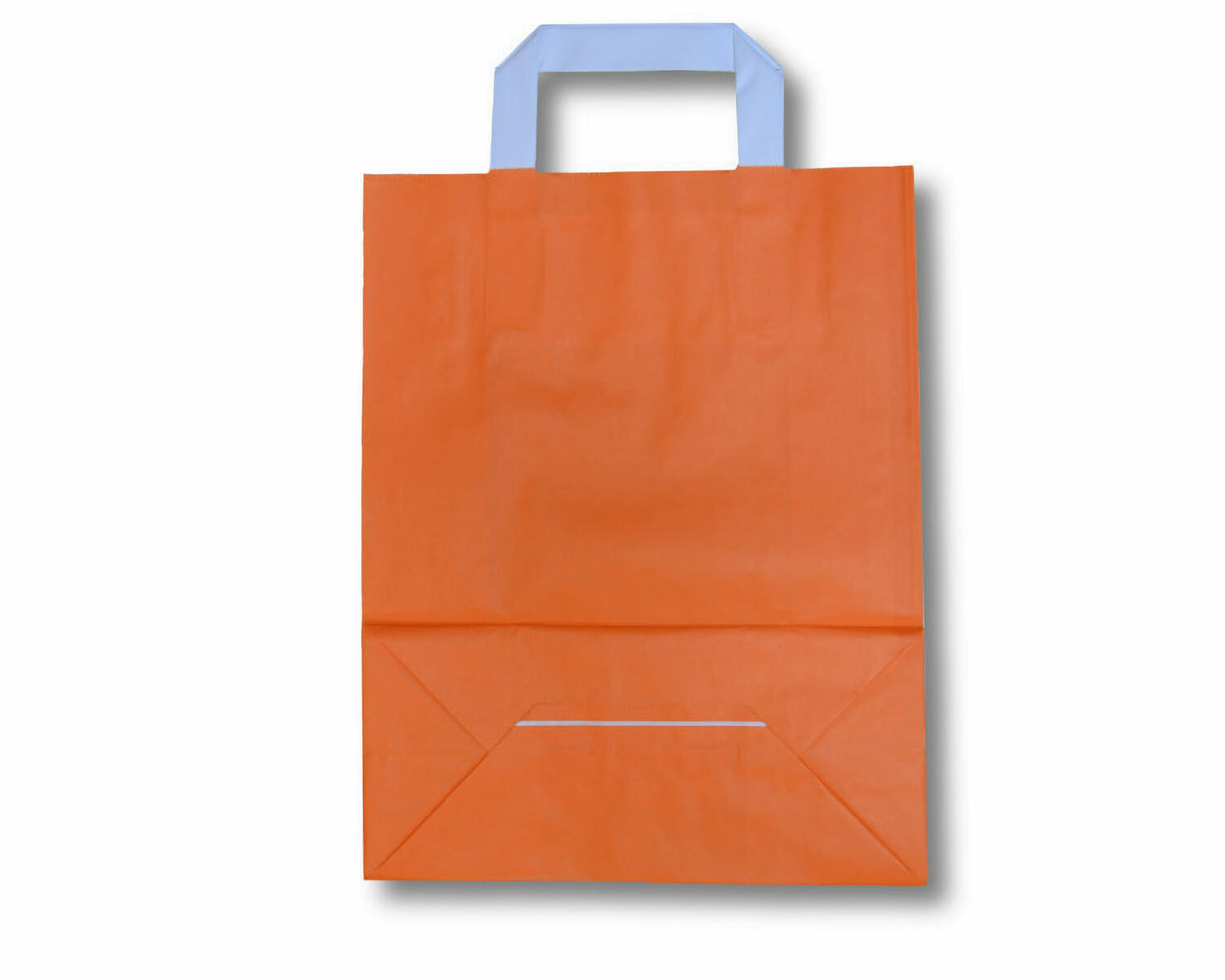 Papiertragetaschen aus Kraftpapier 180+80x220mm orange, 250 Stk.